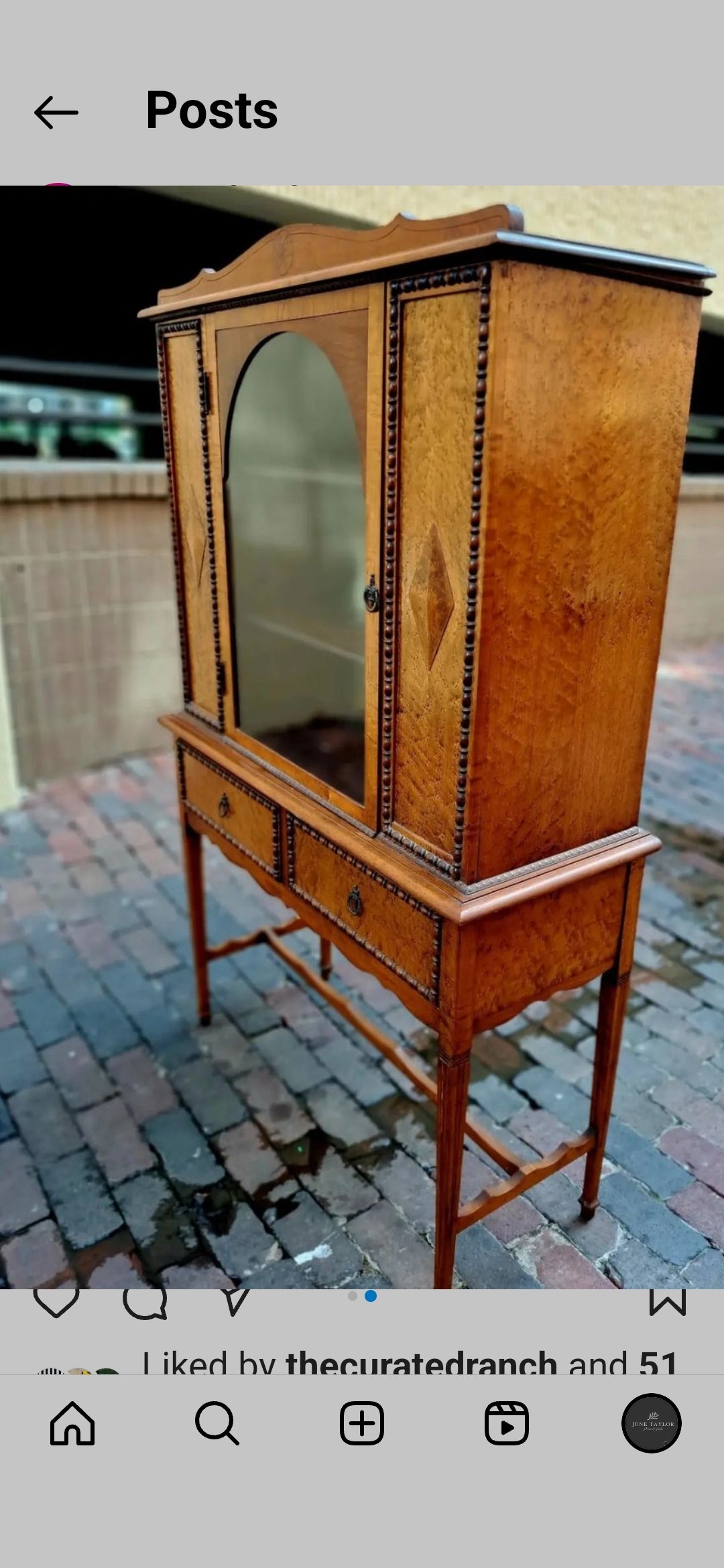 Bird'seye Maple Hutch